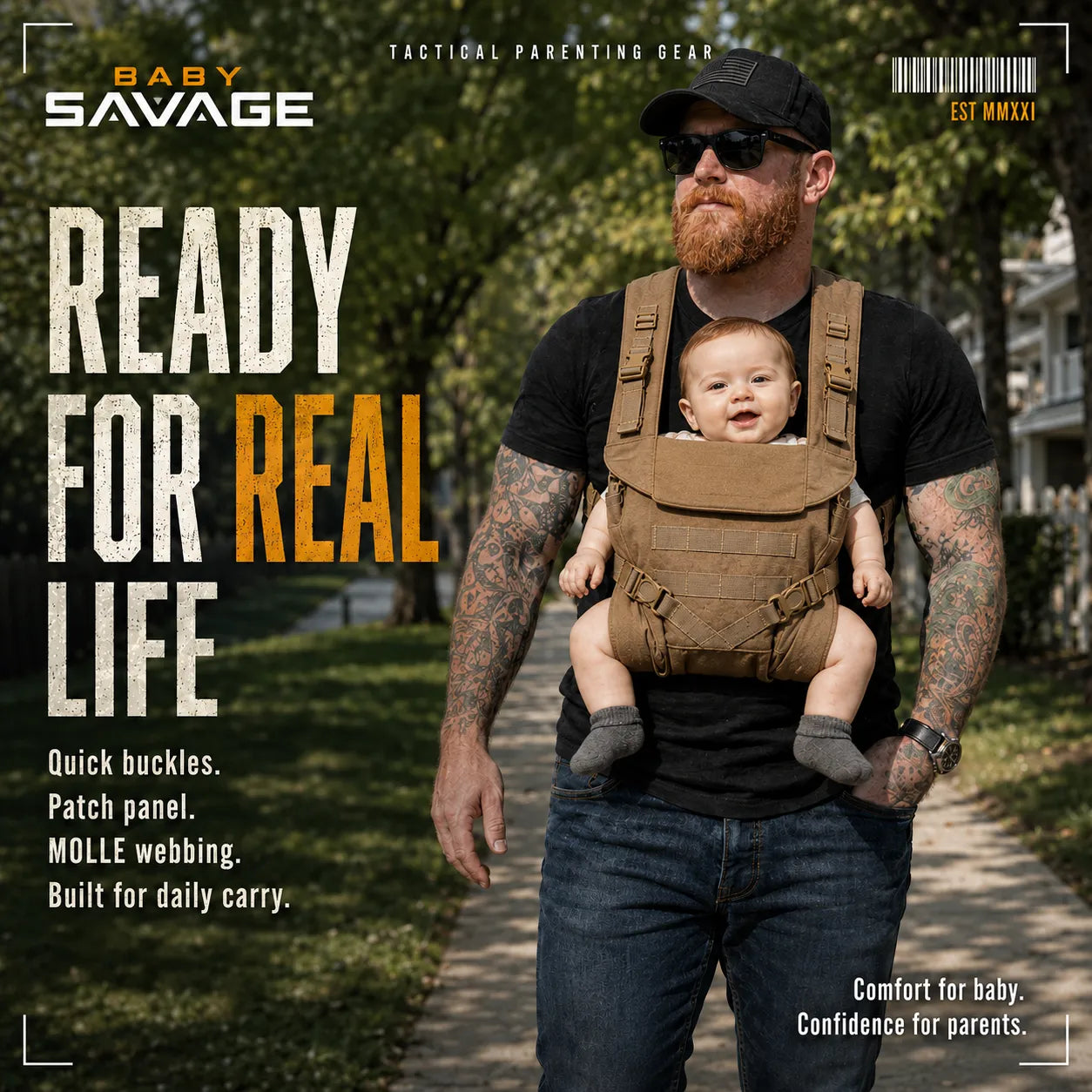 Tactical Baby Carrier features