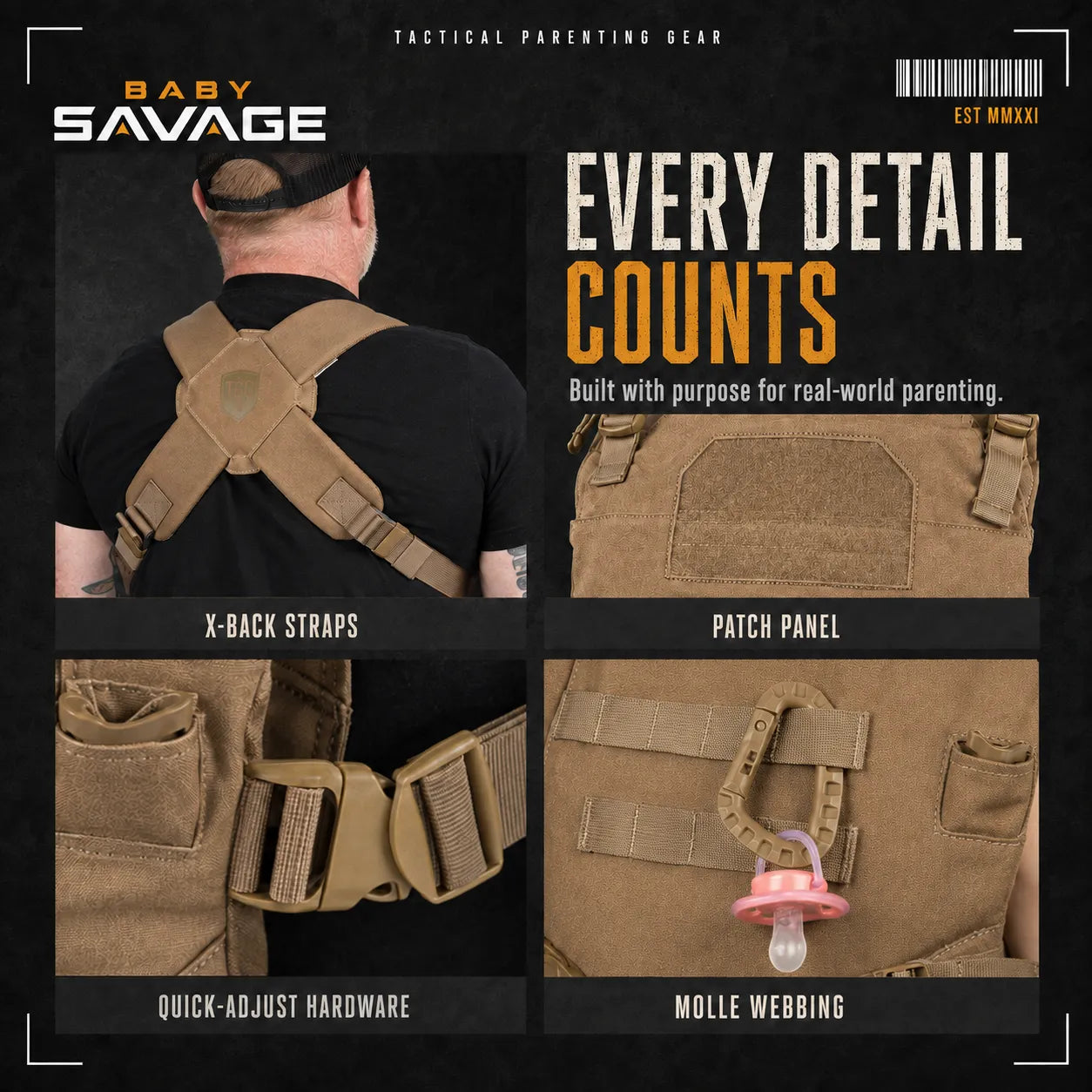 Tactical Baby Carrier details